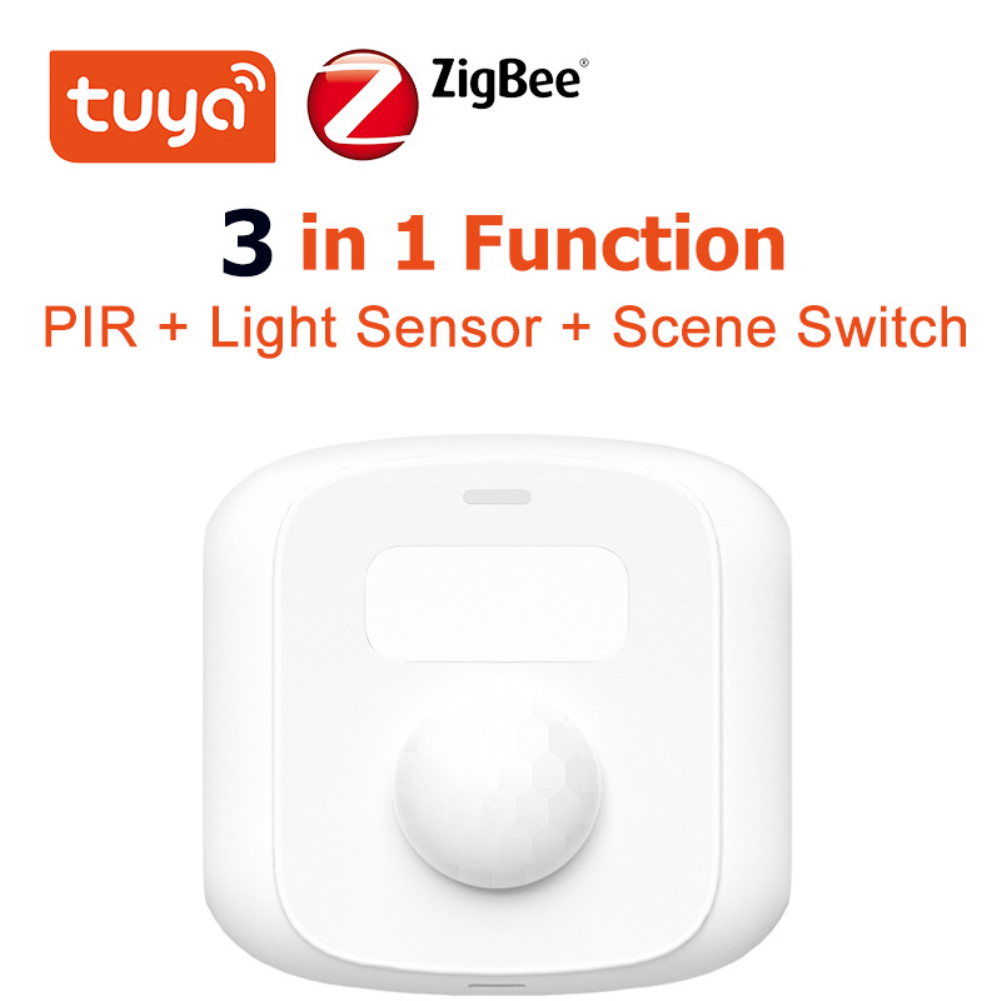 Tuya ZigBee mini chuyển động chuyển động của con người cơ thể cảm biến PIR với cảm biến ánh sáng cảnh chuyển đổi chức năng cuộc sống thông minh an ninh nhà