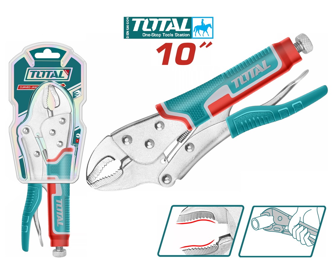 Total wadfow 10inch 250mm locking pliers tht191003 tht191002