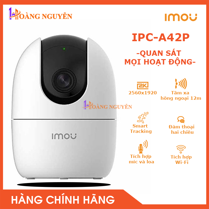 Camera ip wifi imou ipc-a42p 4.0mp - a42p xoay 360 độ - độ nét cao 2k - đàm thoại 2 chiều - công nghệ hoàng nguyễn