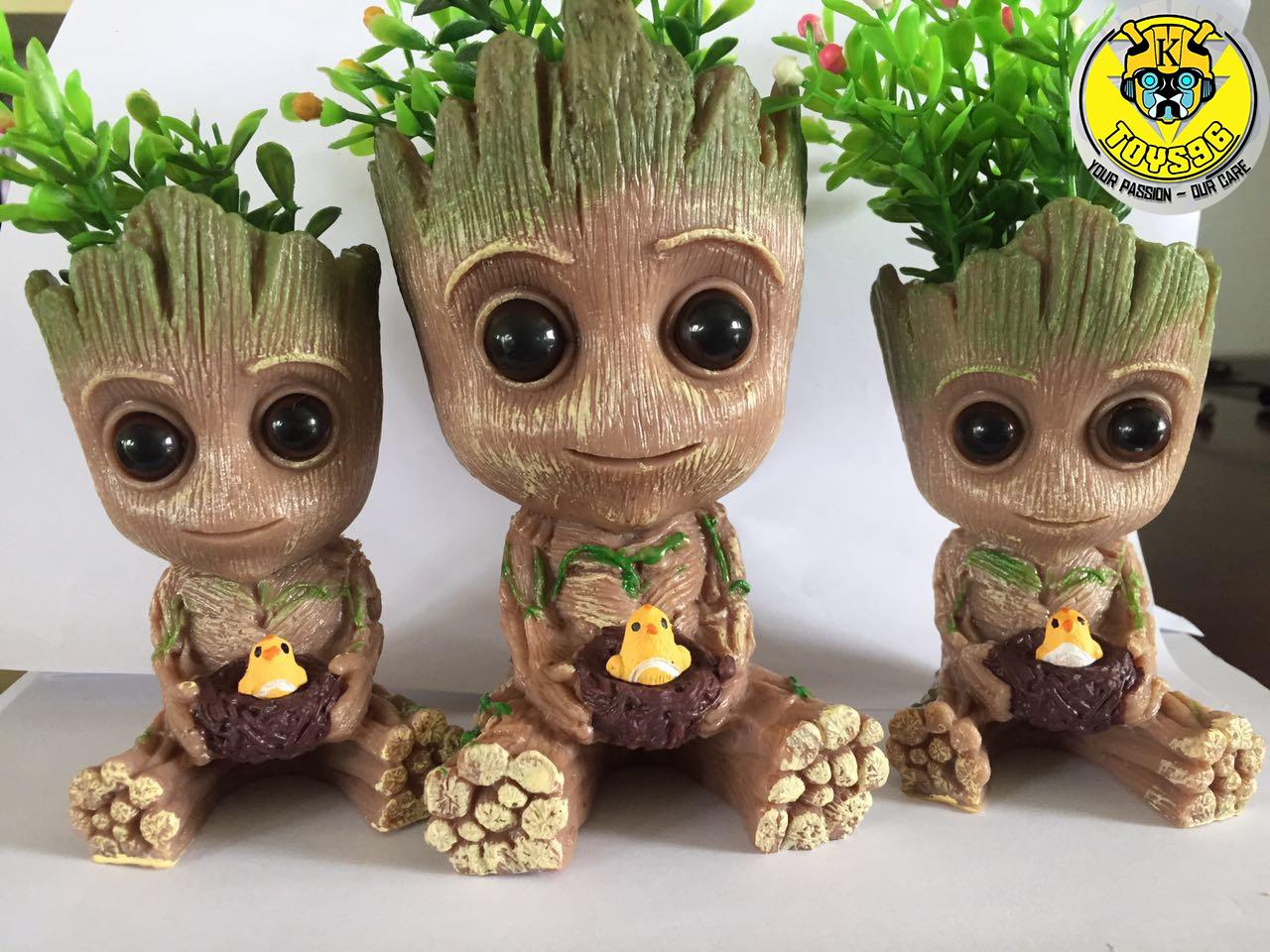 Chậu hoa mô hình trưng bày Baby Groot
