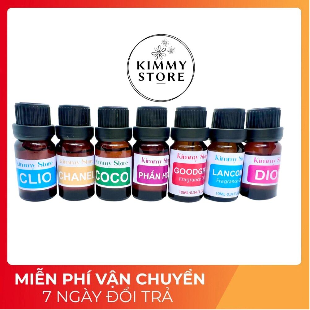 Lẻ lọ 10ml tinh dầu nước hoa làm thơm kem chộn kem