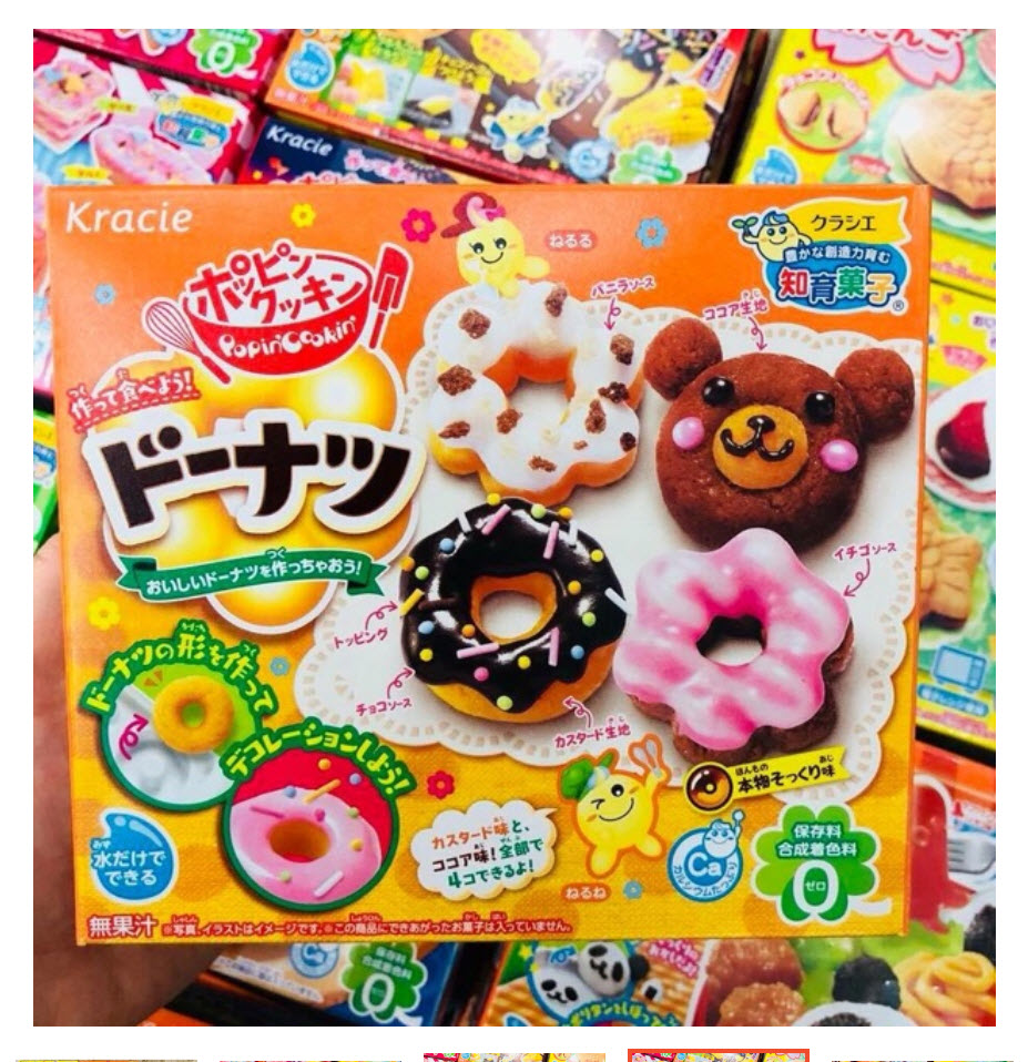 Bộ làm bánh Popin Cookin Kracie Nhật Bản_Vị Donut