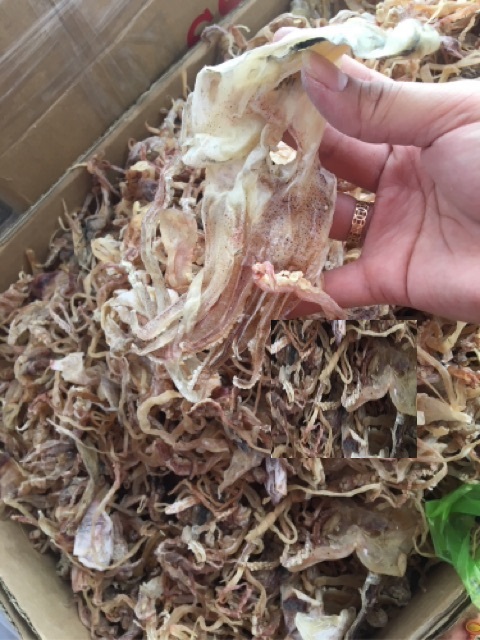RÂU MỰC KHÔ 1 KG khô râu mực chuyên nấu nì nấu lẩu ngon ngọt nước lèo- -Vựa Khô Nam Thiên