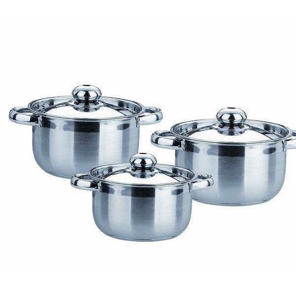 Bộ nồi inox bếp từ 3 đáy ecosun bm-s352 18-20-24cm