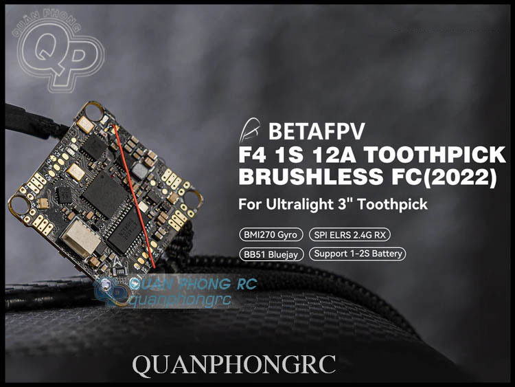 BETAFPV F4 1S 12A AIO Brushless Flight Controller 2022 (ELRS 2.4G)