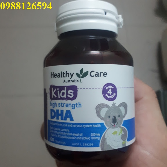 Viên uống DHA HEALTHY CARE cho bé từ 4 tháng tuổi Mẫu mới