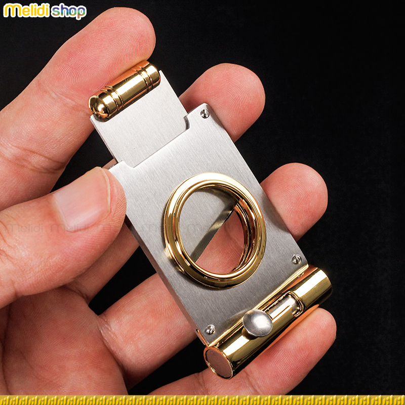Dao Cắt Cigar Cao Cấp, Tích hợp Đục Nhỏ Gọn Cho Người Chơi Golf, Thể Thao, Làm Quà Biếu, Lưu Niệm Xì gà COHI S8 Cigar Cutter