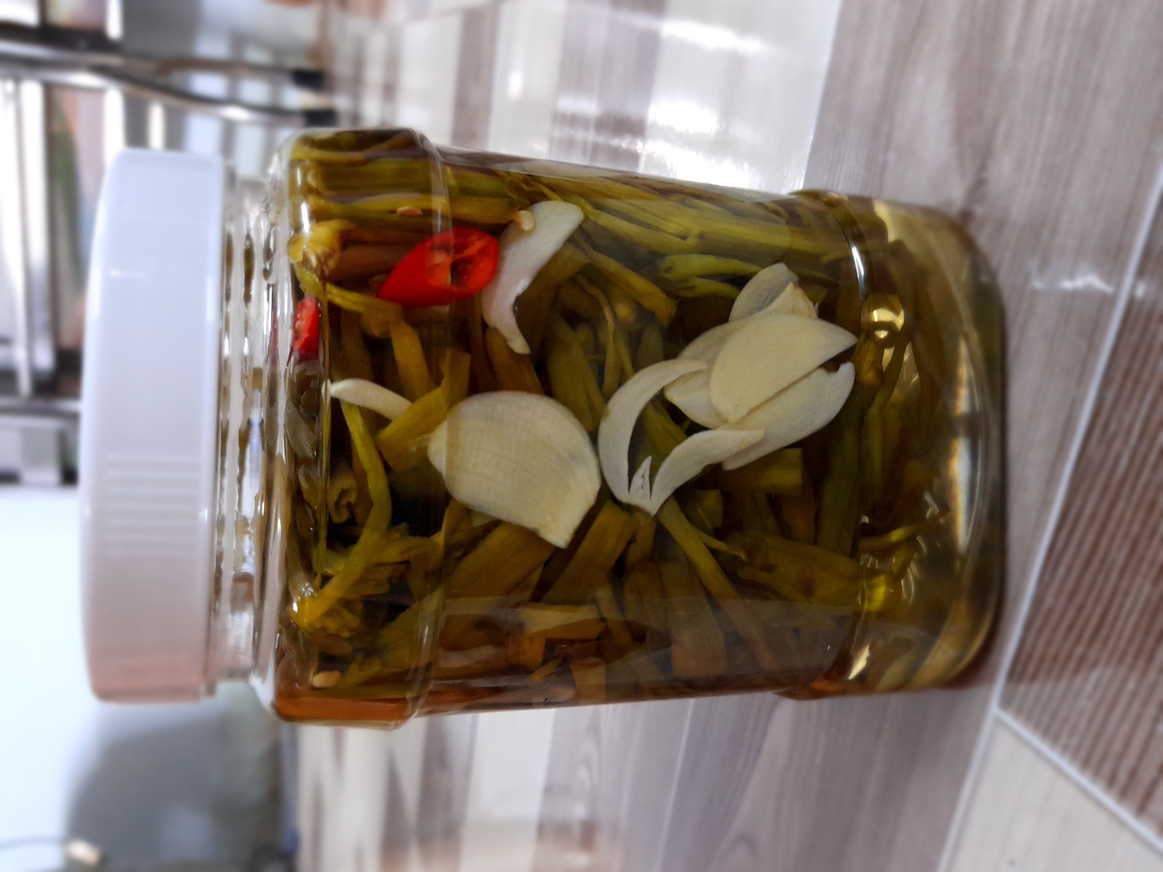 Dưa rau muống nhà làm