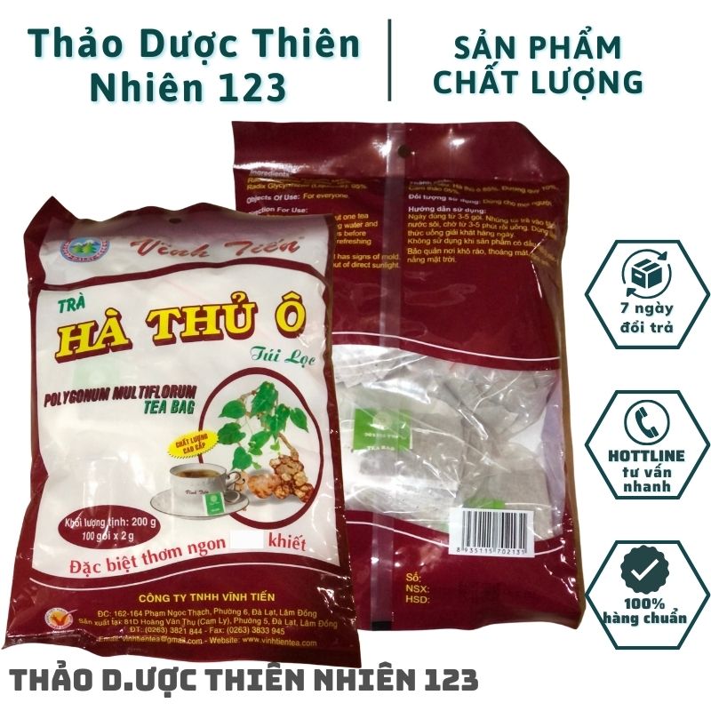 Trà hà thủ ô vĩnh tiến – thanh nhiệt, mát g.an