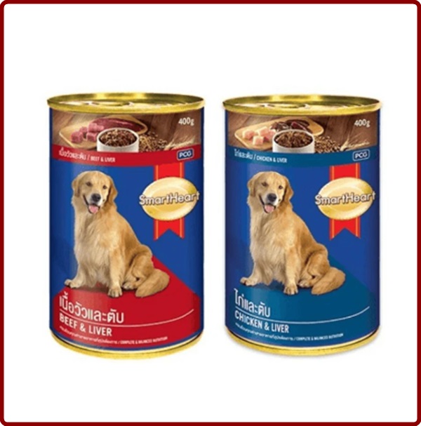 Pate Lon Cho Chó Smartheart 400g, Cải Thiện Biếng Ăn – Thái Lan