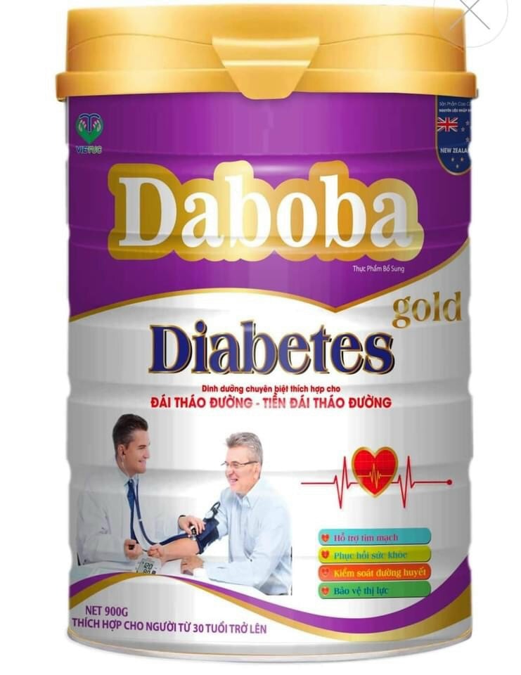 Sữa bột Daboba Diabetes Gold hộp 900g dành cho người tiểu đường