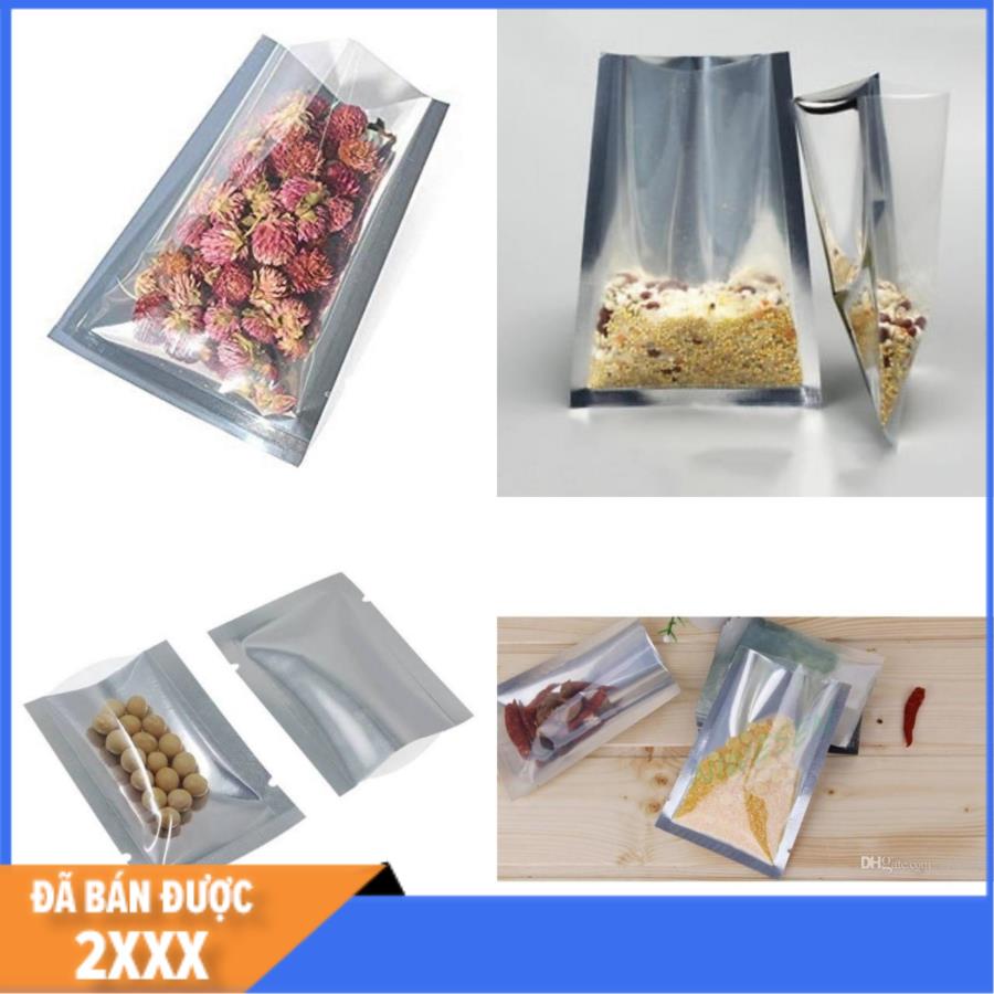 1kg Túi 3 Biên Ép miệng Trong - Bạc nhiều size khách chọn