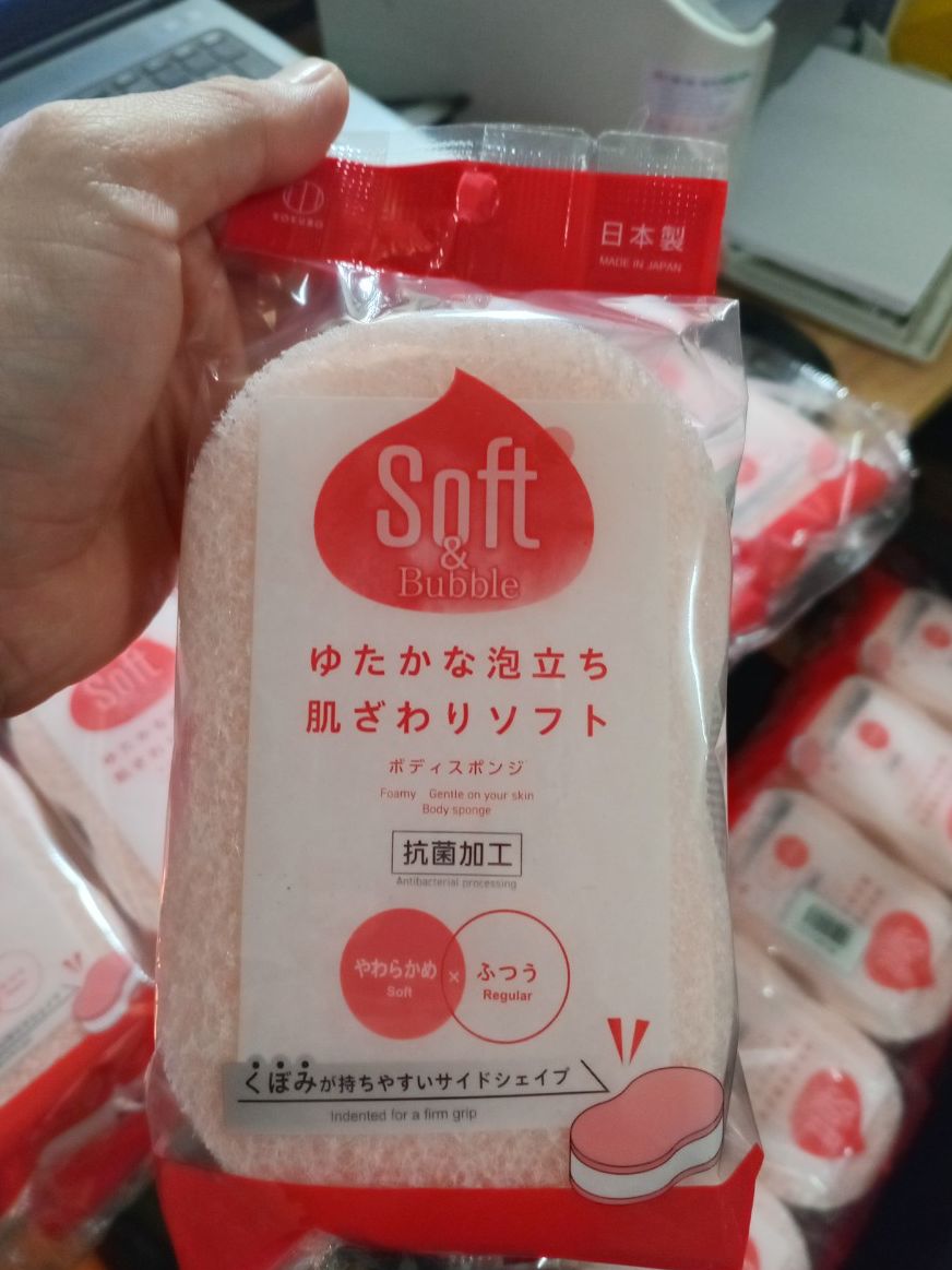 Bông tắm nữ Chất liệu Cotton xuất xứ Nhật Bản hãng sản xuất Kokubo JAPAN