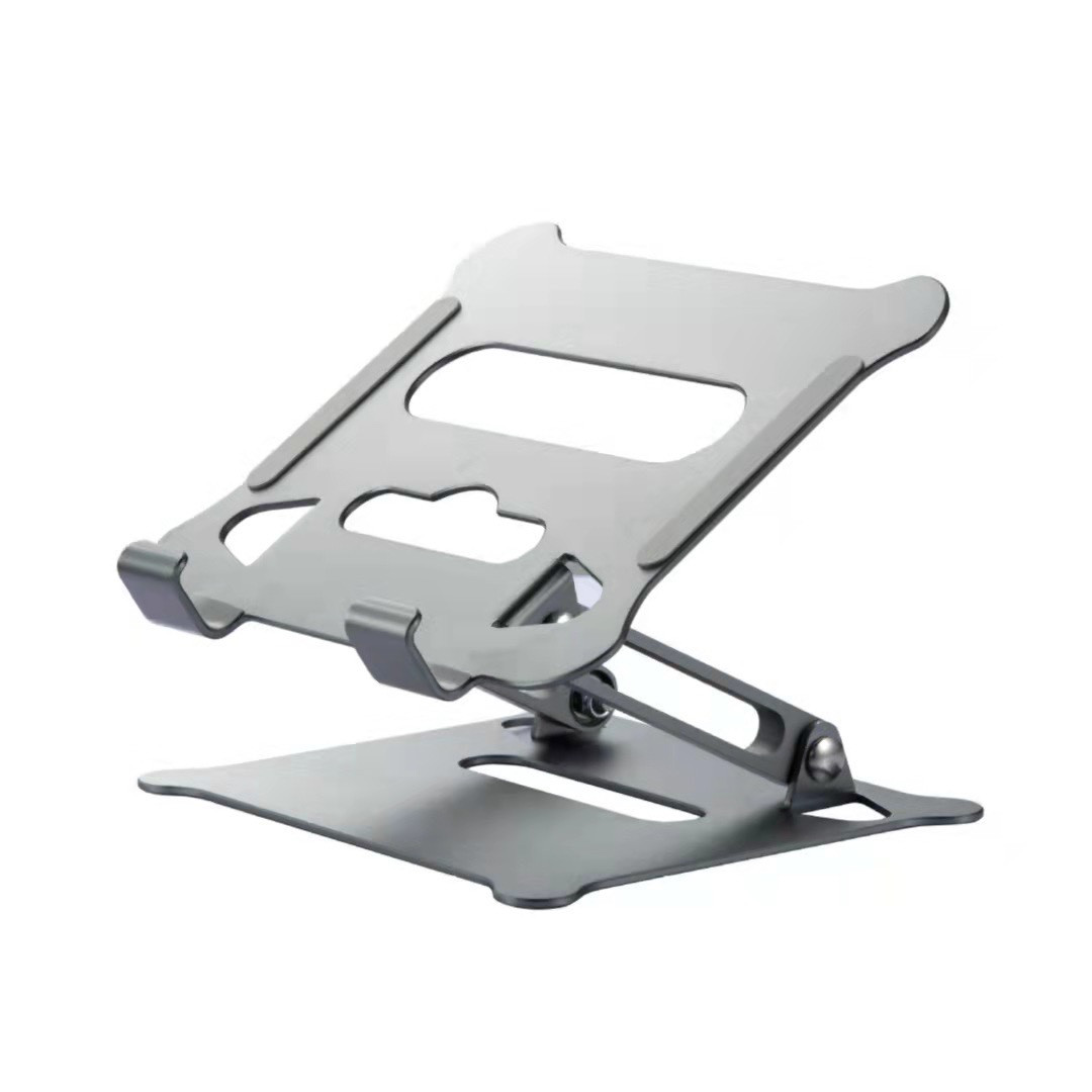 Chân Đế Máy Tính Bảng Để Bàn hợp kim Nhôm nguyên khối gấp gọn , Giá Đỡ laptop,macbook Thông Minh Điều Chỉnh Độ Cao/Góc Hai Trục cho văn phòng,học online