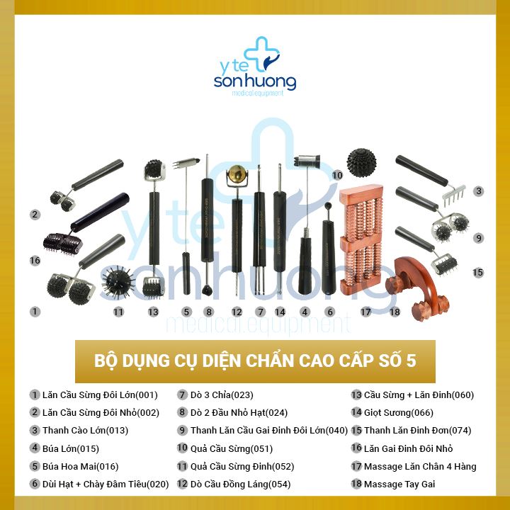 Dụng cụ diện chẩn - Bộ dụng cụ diện chẩn cao cấp số 5 loại 1