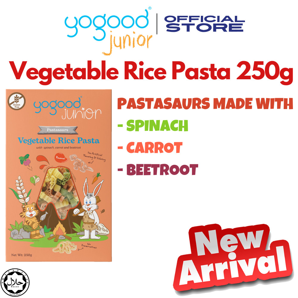 Nui rau củ hình thú cho bé Không Phẩm Màu,Gluten Free Yogood hộp 250g