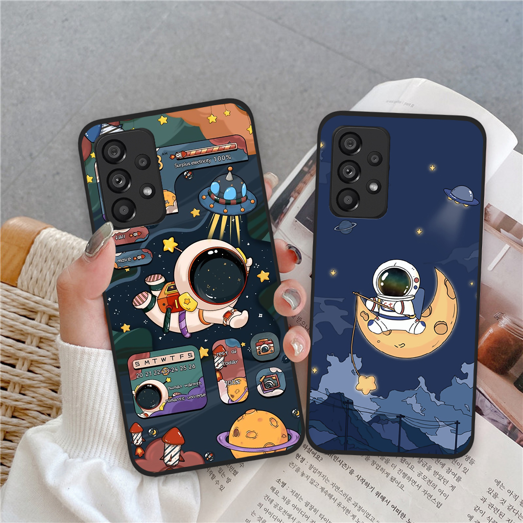 Ốp lưng samsung galaxy a13 / a23 / a33 5g / a53 5g / a73 5g, ốp điện thoại samsung hình vũ trụ, gấu đáng yêu