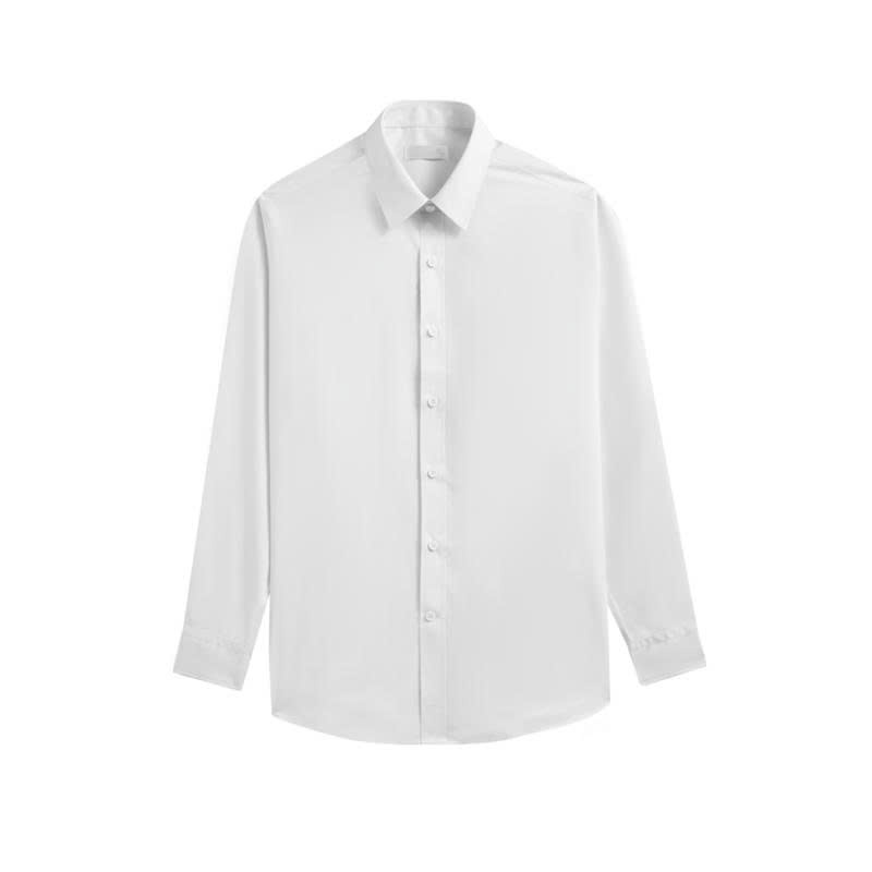  OWEN - Áo Sơ Mi Trắng Nam Dài Tay Kiểu Regular Fit Chất Poly Rayon AR258038D 