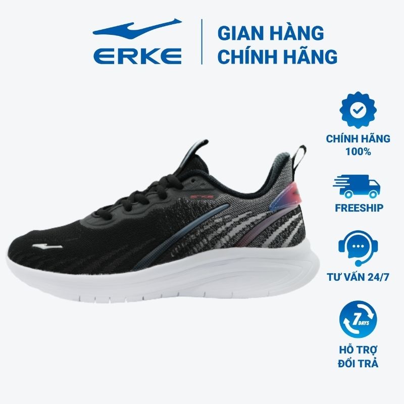 Giày chạy bộ nam Erke giày thể thao nam chất lượng cao, đi êm chân, thoáng khí 11122303585