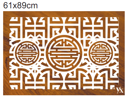 Tấm dán chắn ám khói chữ Thọ kích thước 61x89cm