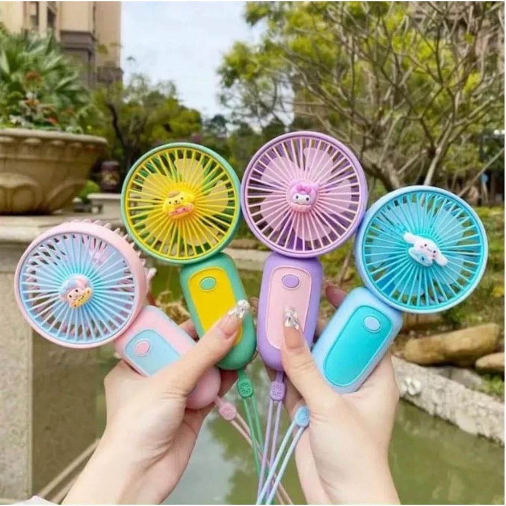Quạt cầm tay mini sạc điện màu sắc ngẫu nhiên kích thước nhỏ gọn tiện lợi đi chơi đi du lịch