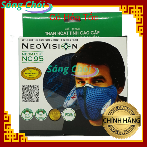 NeoMask NC95 (Thun Quàng Gáy) Khẩu Trang Than Hoạt Tính - PM2.5 Chống Ô Nhiễm Chống Bụi Mịn Kháng Khuẩn - NeoMask NC95 Activated Carbon Face Mask (Velcro Strap) - PM2.5 Anti-Pollution Fine Dust Protection Antibacterial