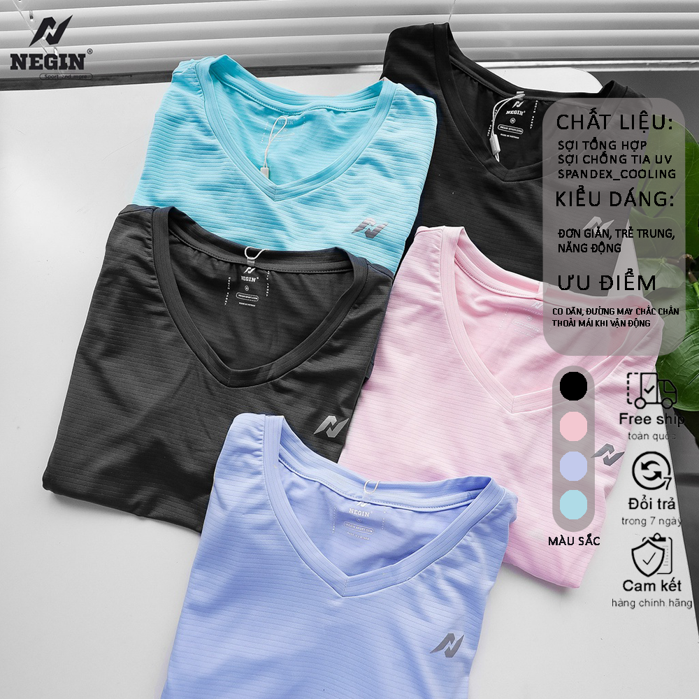 Áo T-Shirt Nữ Neginsport - Áo thun nữ from rộng - Áo thun nữ kiểu mới - Áo thun nữ ôm body - Áo thun nữ đẹp sang chảnh - Áo thun nữ big size - Áo thun nữ tay dài - Áo thun nữ quảng châu - Áo thun nữ hàn quốc - AN349W
