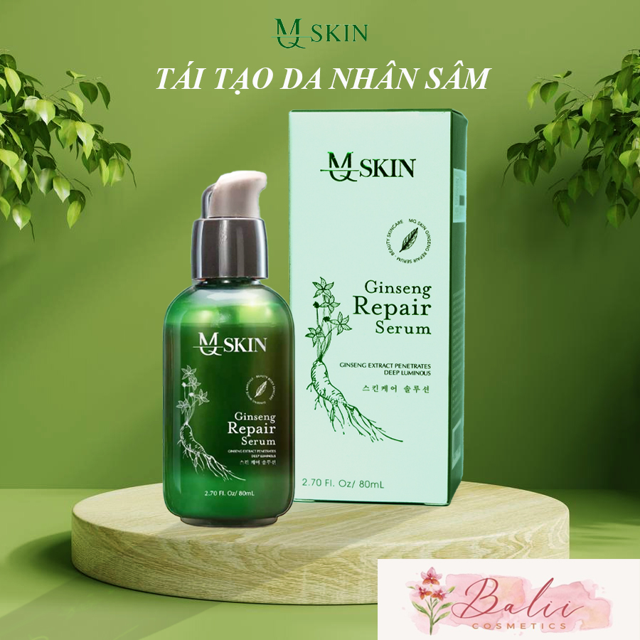 Serum tái tạo da nhân sâm MQ SKIN giảm mụn sẹo nám tàn nhang - Ginseng Repair Serum pet 80ml