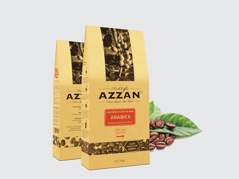 Azzan arabica 250g - cà phê arabica cầu đất, lâm đồng