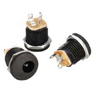Jack nguồn dc 5.5mm tròn nhựa - 5.5x2.1mm