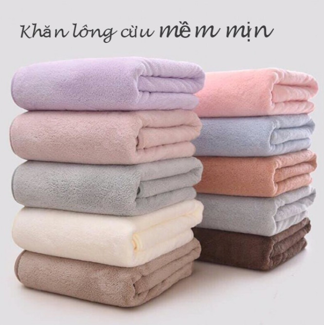 [HCM][LOẠI DÀY] KHĂN TẮM LÔNG CỪU HÀN QUỐC SIÊU THẤM HÚT HÀNG CAO CẤP SIÊU KHÁNG KHUẨN TỰ KHỬ MÙI CỰC TỐT - KHĂN QUẤN TẮM CHO MẸ VÀ BÉ - KHĂN TẮM KÍCH THƯỚC LỚN SIÊU MỀM MẠI