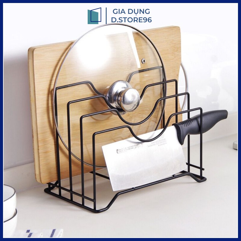 Kệ để nắp nồi gác dao thớt đa năng