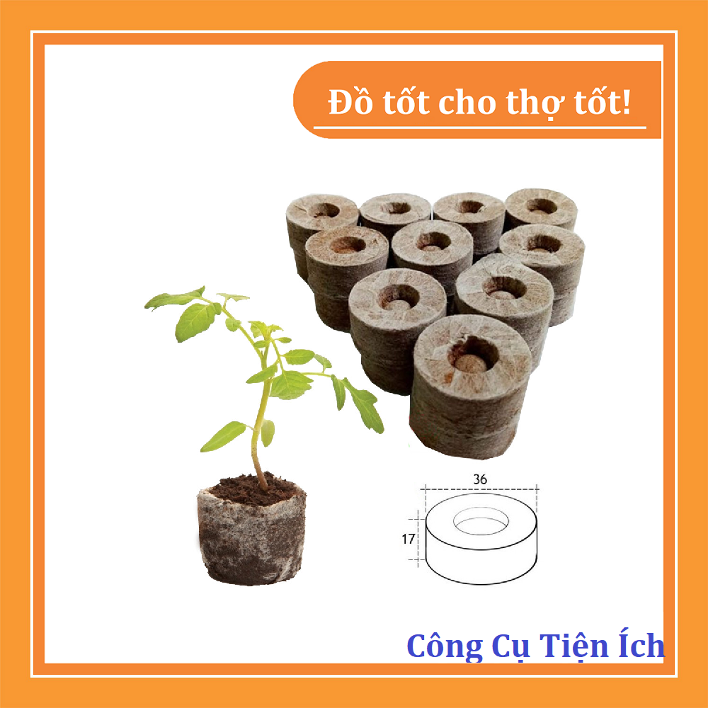 Combo 20 viên nén xơ dừa gieo hạt trồng cây