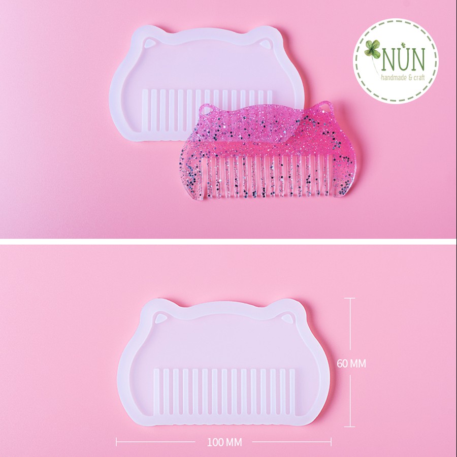 Khuôn Silicon - Khuôn Lược Hình Tai Mèo Đáng Yêu