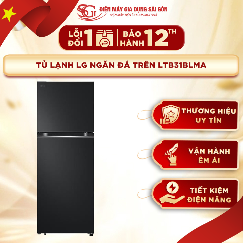 Tủ lạnh LG Inverter 315 lít LTB31BLMA