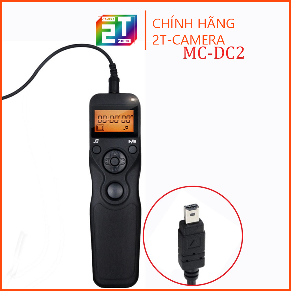 [HCM]Remote MC-DC2 cho máy ảnh Nikon Df/D90/D600/D610/D750/D7000/D7100/D7200/D7500/D5000/D5100/D5200/D5300/D5500/D6500/D3000/D3100/D3200/D3300/D3400 (có kèm pin) - 2TCAMERA-Q00910