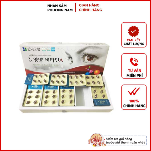 Viên uống bổ mắt HANMI Hàn Quốc 120 viên (Health Of Eye Vitamin A)
