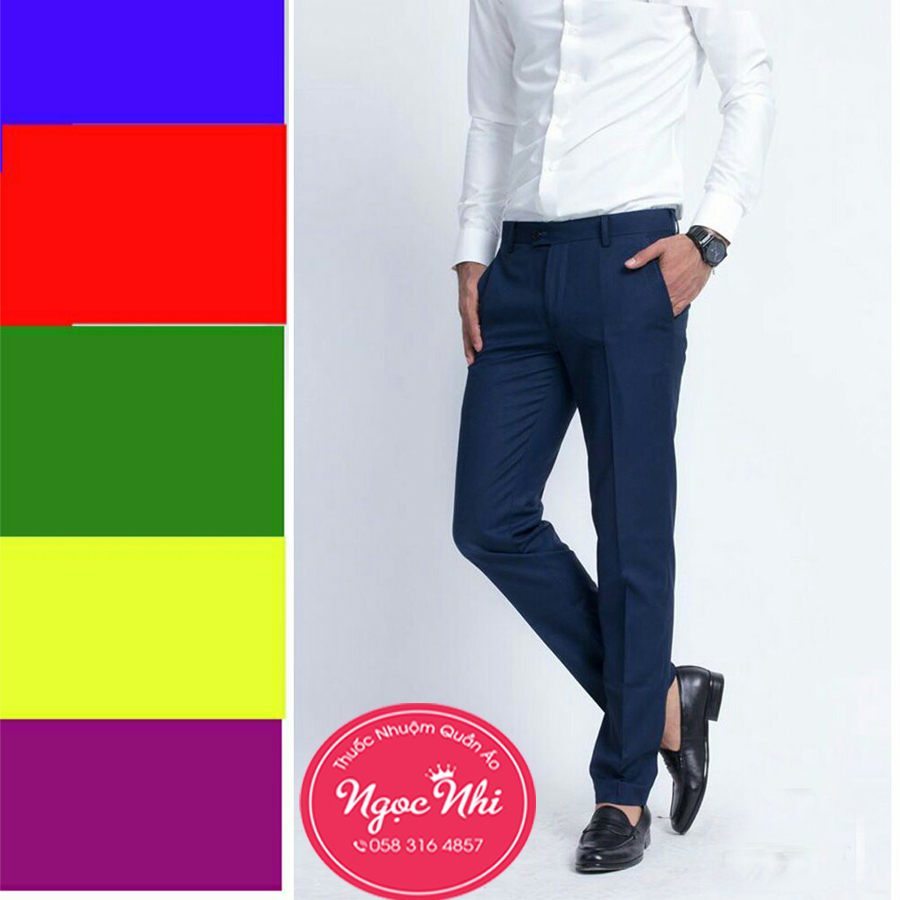 Thuốc nhuộm quần áo màu xanh tím than