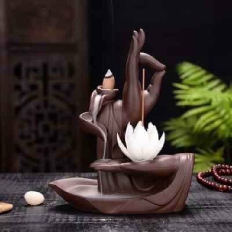 Thác Khói Trầm Hương Chảy Ngược Phật Thủ Liên Hoa - Thác Khói Xông Trầm Hương Chảy Ngược