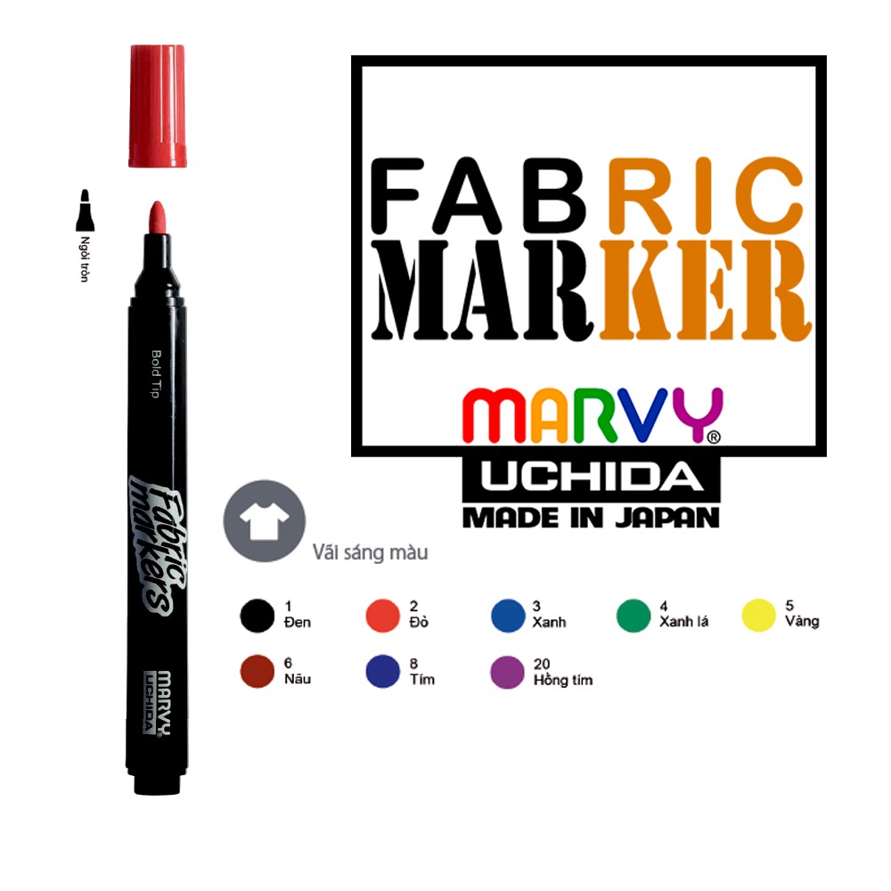 Bút vẽ vải marvy fabric 520