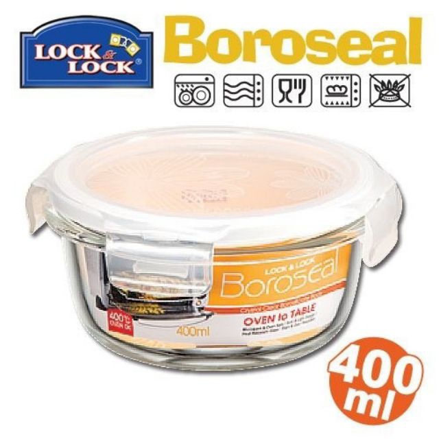 Hộp thủy tinh chịu nhiệt lock and lock 400 ml