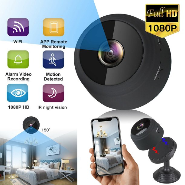 [ĐẶC PHẨM HOT] Camera Wifi Siêu Nhỏ A9S Full HD 1080P Xoay 360 Độ, Giám Sát An Ninh Gia Đình Xem Từ Xa Bằng Điện Thoại, Hồng Ngoại Quay Ban Đêm, Cảm Biến Chuyển Động Thông Minh Tiết Kiệm Bộ Nhớ, Dung Lượng Pin Lớn,LỖI 1 ĐỔI 1