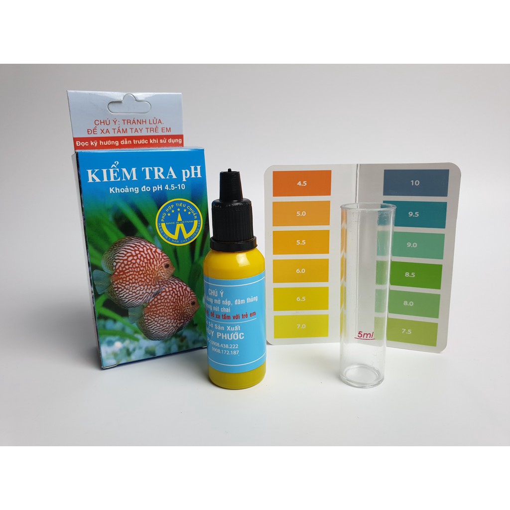 Dung dịch kiểm tra ph cho hồ cá