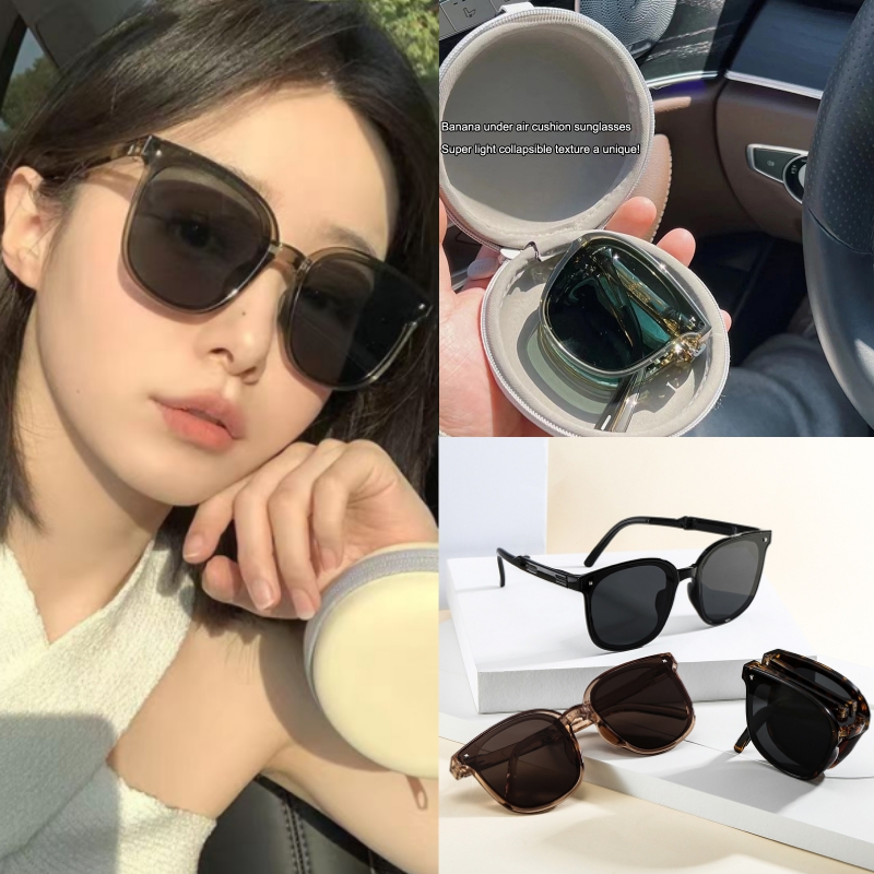 Đầy đủ khung chống tia cực tím xách tay kính mát mùa hè xu hướng gấp kính mát DEMONPUOU