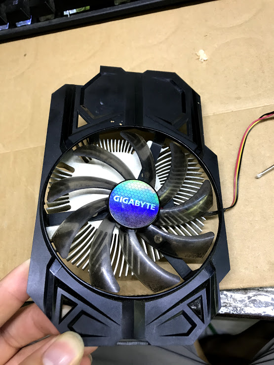 Fan quạt tản nhiệt gtx 750ti 1 fan,tản fan giga gtx750ti