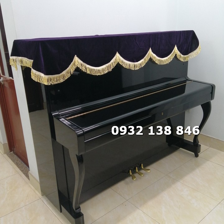[HCM]Khăn phủ đàn Piano cơ vải nhung dày mềm mịn cao cấpmàu tím Oải Hương