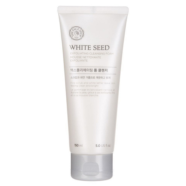 Sữa rửa mặt làm trắng sáng da thefaceshop white seed exfoliating cleansing foam