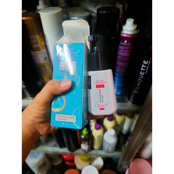 Tinh dầu dưỡng tóc Olasee 80ml thiết kế mẫu mới dành cho tóc yếu, khô sơ, uốn, nhuộm giúp giữ nếp phục hồi hư tổn