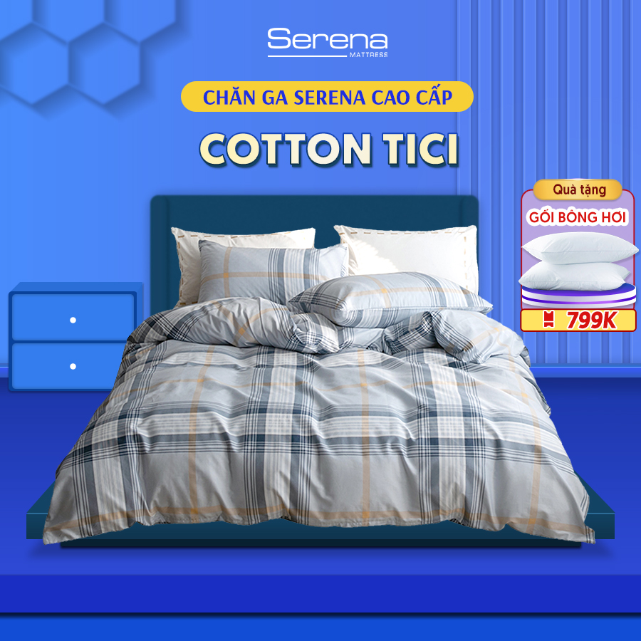 Bed sheet cute 5 dish cotton Tici Serena genuine set duvet cover sheet bedspread grap out pillow mattress cushion bed cool cute 5 dish cotton Tici guys đẹp adult quilted cotton high-grade-system mattress