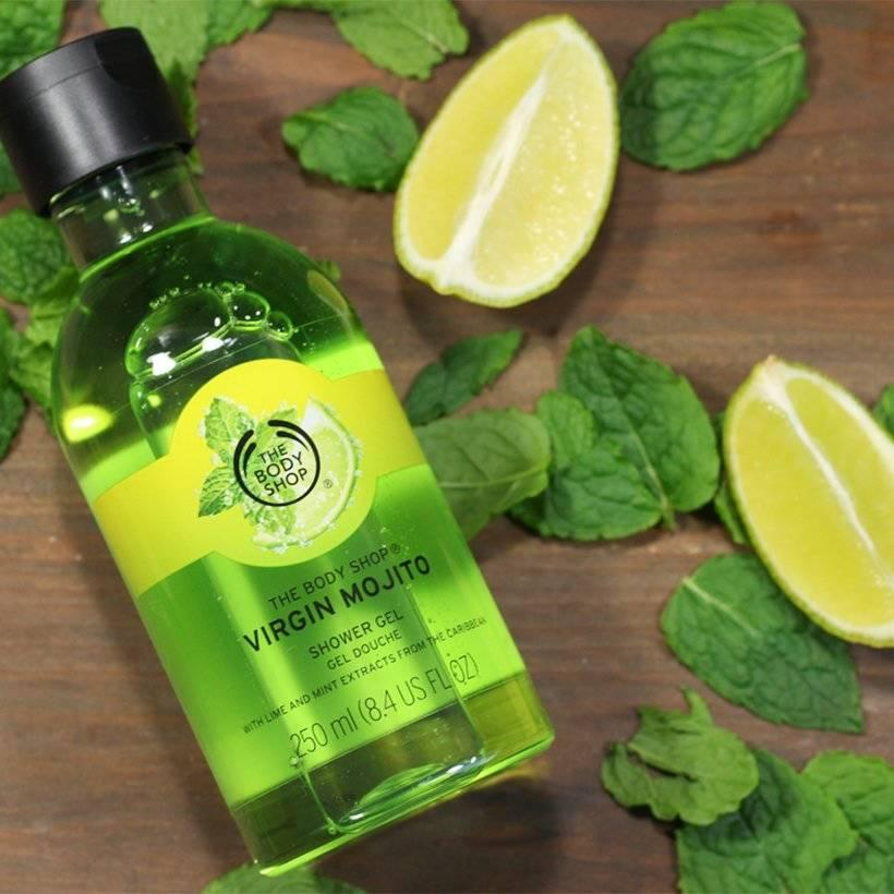 Gel tắm the body shop virgin mojito shower gel 250ml - made in uk